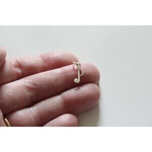 Sterling Silver Musical Note Charm, Music Note Charm
